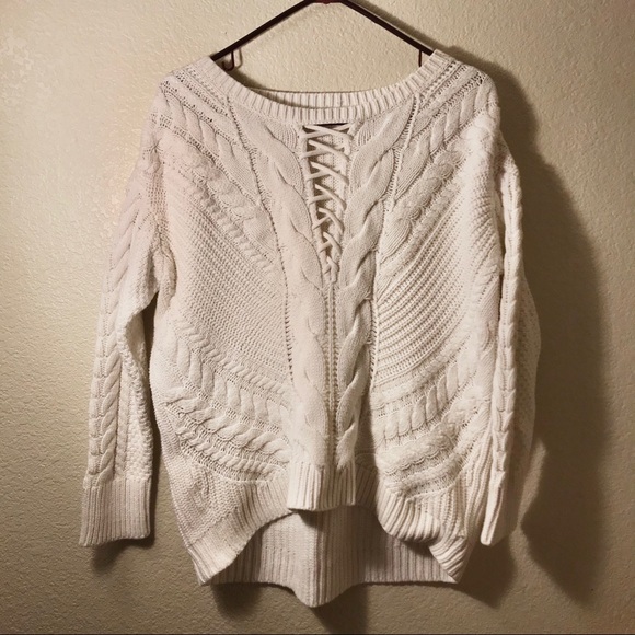 Express Sweaters - Express White Sweater